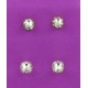 ER 2006 Nickel Free Crystal or Jet Crystal Post Earrings